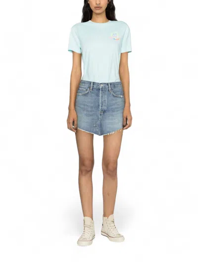 Agolde Parker Skirt In Entrance In Blue
