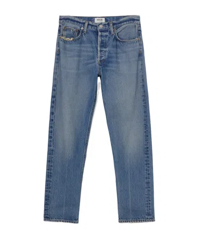 Agolde Parker Straight-leg Jeans In Blue