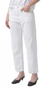 Agolde Parker Straight Leg Jeans In Milkshake In Red