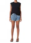 Agolde Parker Vintage Cut Off Short In Chorus In Blue