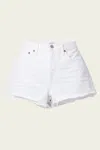 AGOLDE PARKER VINTAGE CUT OFF SHORT IN DOUGH