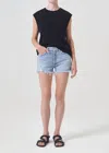 Agolde Parker Vintage Cut Off Short In Swapmeet In Multi