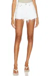 Agolde Parker Vintage Cut Off Shorts In Dough