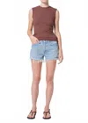 Agolde Parker Vintage Cut Off Shorts In Swapmeet In Multi