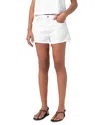 Agolde Parker Long Shorts In Panna Cotta In Repose