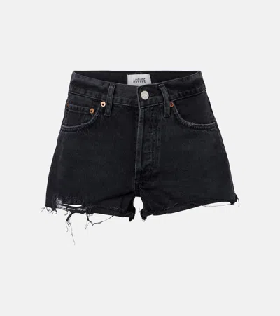 Agolde Parker Vintage Distressed Denim Shorts