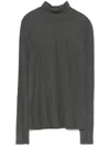 Agolde Pascale Turtleneck Top In Grey In Grey