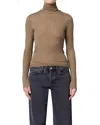 Agolde Pascale Turtleneck In Neutral