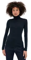 Agolde Pascale Turtleneck Stretch-lyocell Top In Blue