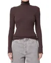 Agolde Pascale Turtleneck Top In Fox In Fox