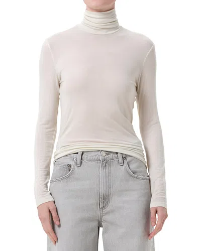 Agolde Pascale Turtleneck In White