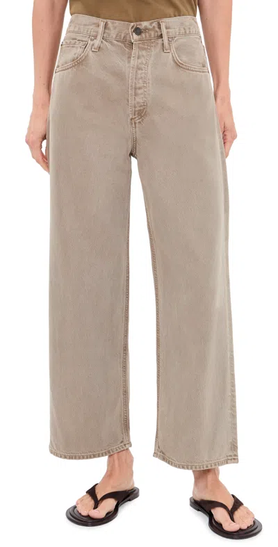 Agolde Petite Ren Jeans Trail In Brown