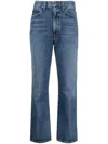 Agolde Pinch Waist Cropped Organic High-rise Flared Jeans