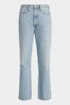 Agolde Blue Jeans With Wide Leg And Logo Patch On The Rear