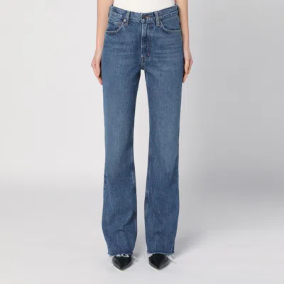 Agolde Placebo Blue Jeans In Regenerated Denim
