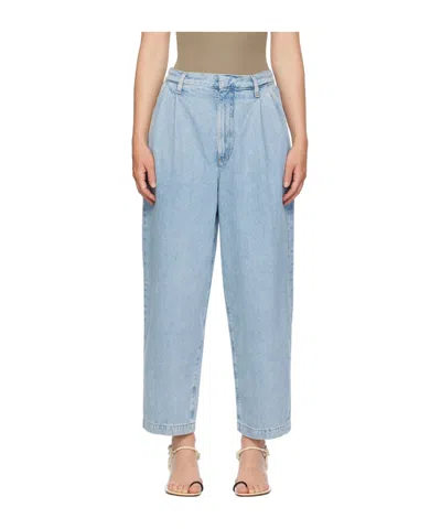 Agolde Pleated Denim Trousers