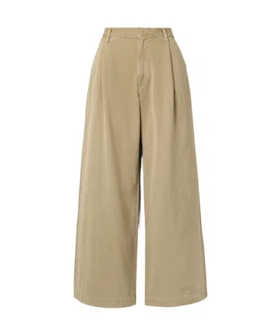 Agolde Daryl Wide Leg Pants In Basket In Basket Beige