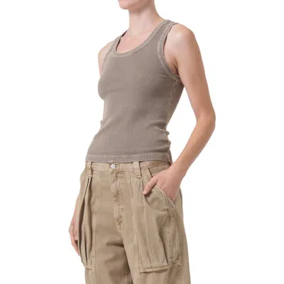 Agolde Poppy Rib Tank In Trail