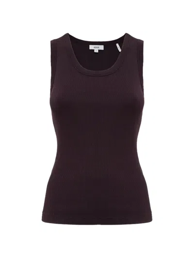 Agolde Poppy Ribbed Tank Top In Multi