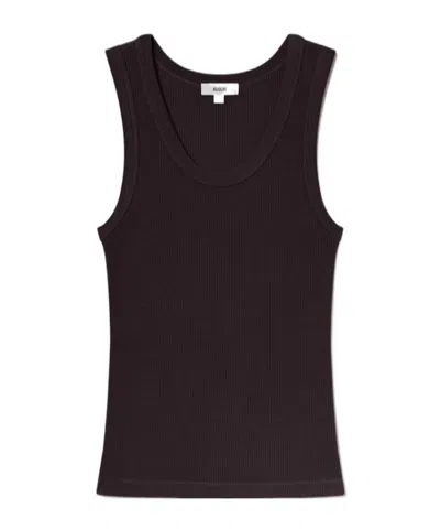 Agolde Poppy Tank In Eggplant