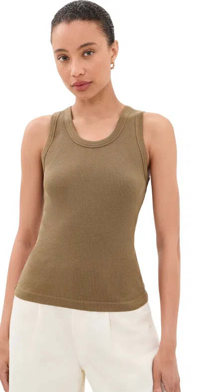 Agolde Poppy Tank Hamoa In Brown