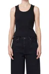 Agolde Ren High-rise Cropped Straight Jeans In Black