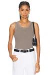Agolde "ribbed Poppy Sleeveless In Shaker