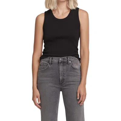 Agolde Poppy Tank Top In Black