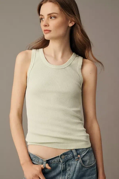 Agolde Poppy Tank Top In Green