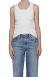 Agolde Poppy Tank Top In White In White