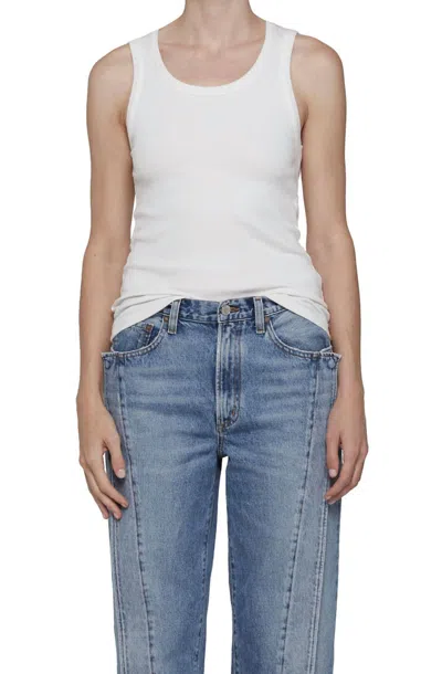 Agolde Poppy Tank Top In White