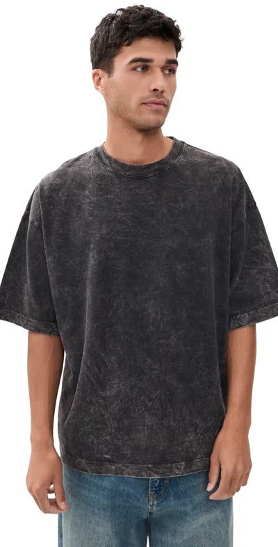 Agolde Portman Short-sleeve T-shirt In Black