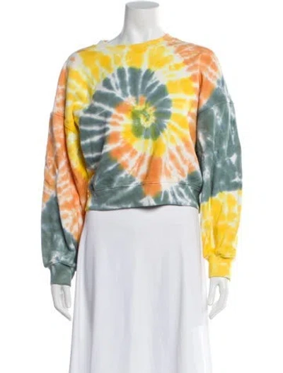 Pre-owned Agolde Printed Crew Neck Sweater In Multi