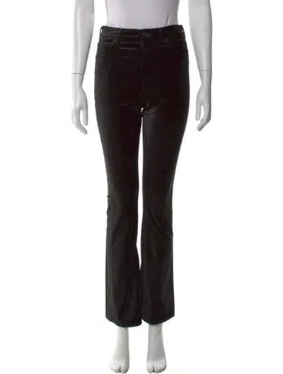 Pre-owned Agolde Printed Straight Leg Pants In Black