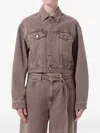 Agolde Radley Buttoned Jacket In Brown