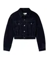 Agolde Buttoned Flap-pocket Jacket In Blue