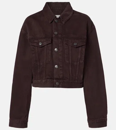 Agolde Radley Denim Jacket In Brown
