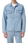 Agolde Rafe Long Sleeve Denim Shirt In Bristol (md Vint Ind)