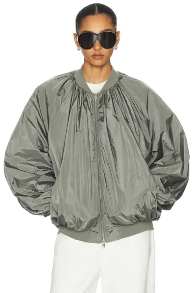 Agolde Raffi Bomber Jacket In Fern
