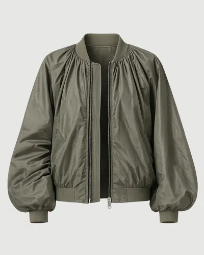 Agolde Raffi Bomber Jacket In Green