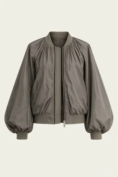 Agolde Raffi Bomber Jacket In Fern