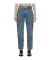 Agolde Rami High Rise Straight Carpenter Jeans In Repetition In Blue