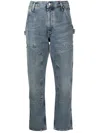 Agolde Rami High Rise Straight Carpenter Jeans In Repetition In Blue