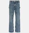Agolde Rami High Rise Straight Carpenter Jeans In Repetition In Blue