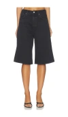 Agolde Ramona Short In Black