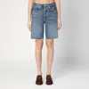 Agolde 90's Mid Rise Loose Shorts In Blue