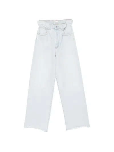 Agolde Raw-hem Jeans In Blue
