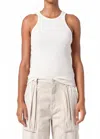 Agolde Rayne Sleeveless Tank Top In Powder In White
