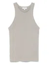 Agolde Rayne Rib Tank In Grey