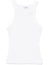 Agolde Ribbed Sleeveless Top B In White